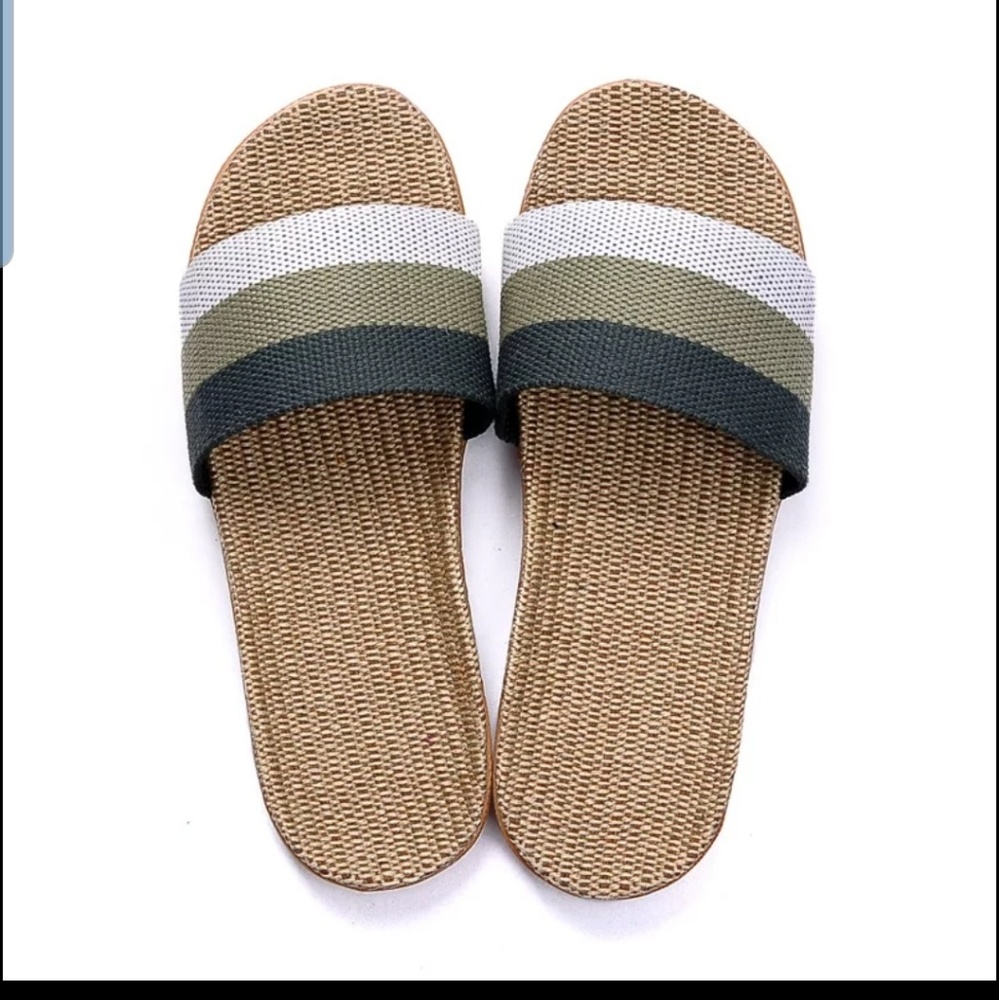 Linen indoor slippers/shoes. New